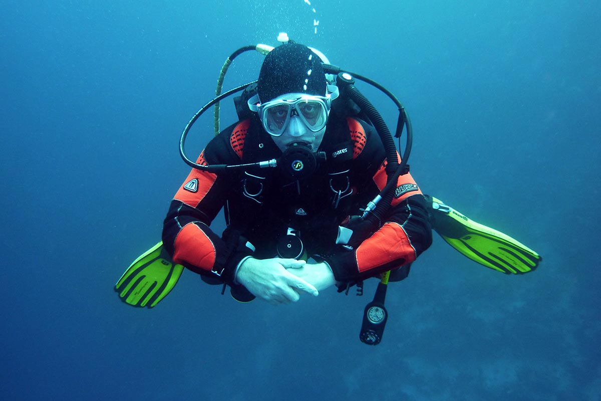 Wrist Of Console Dive Computer