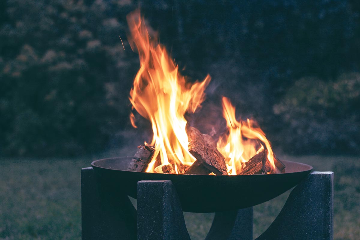 Sunken Fire Pit Area