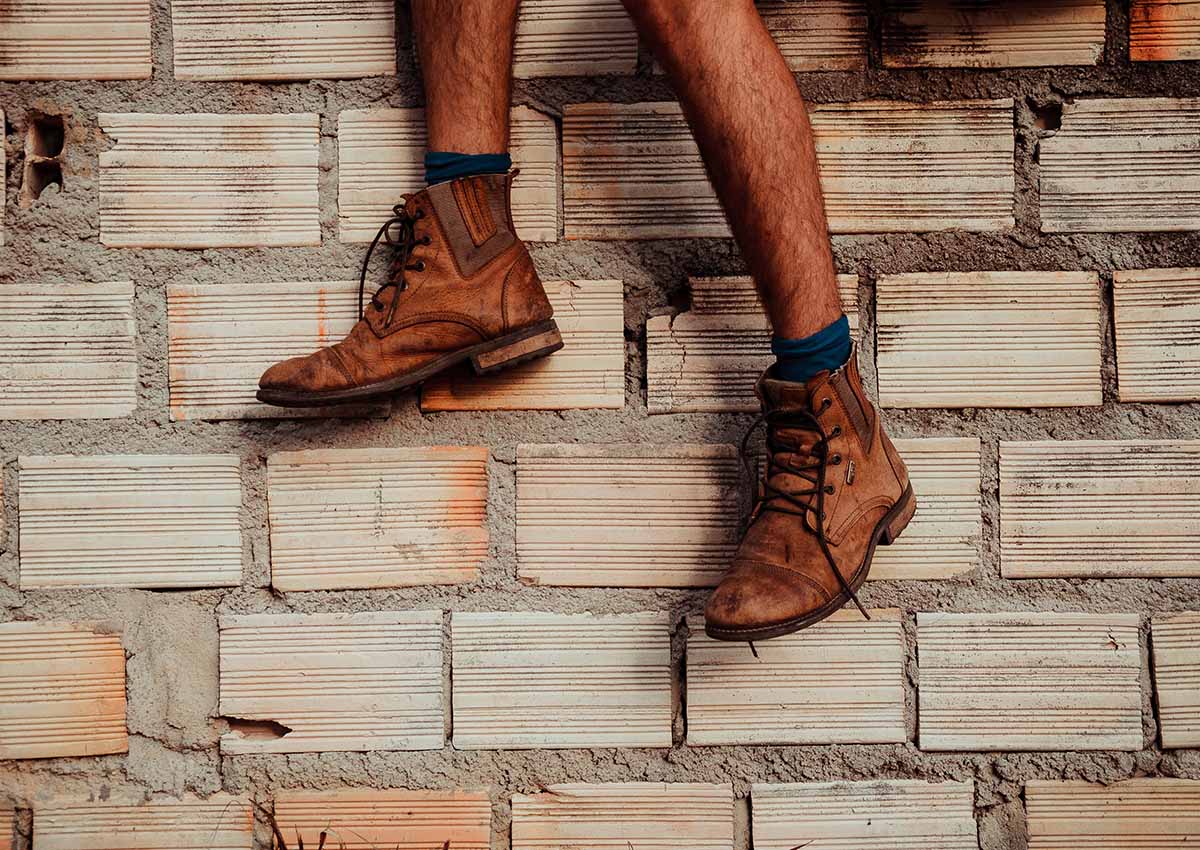 Wearing Blundstone Boots
