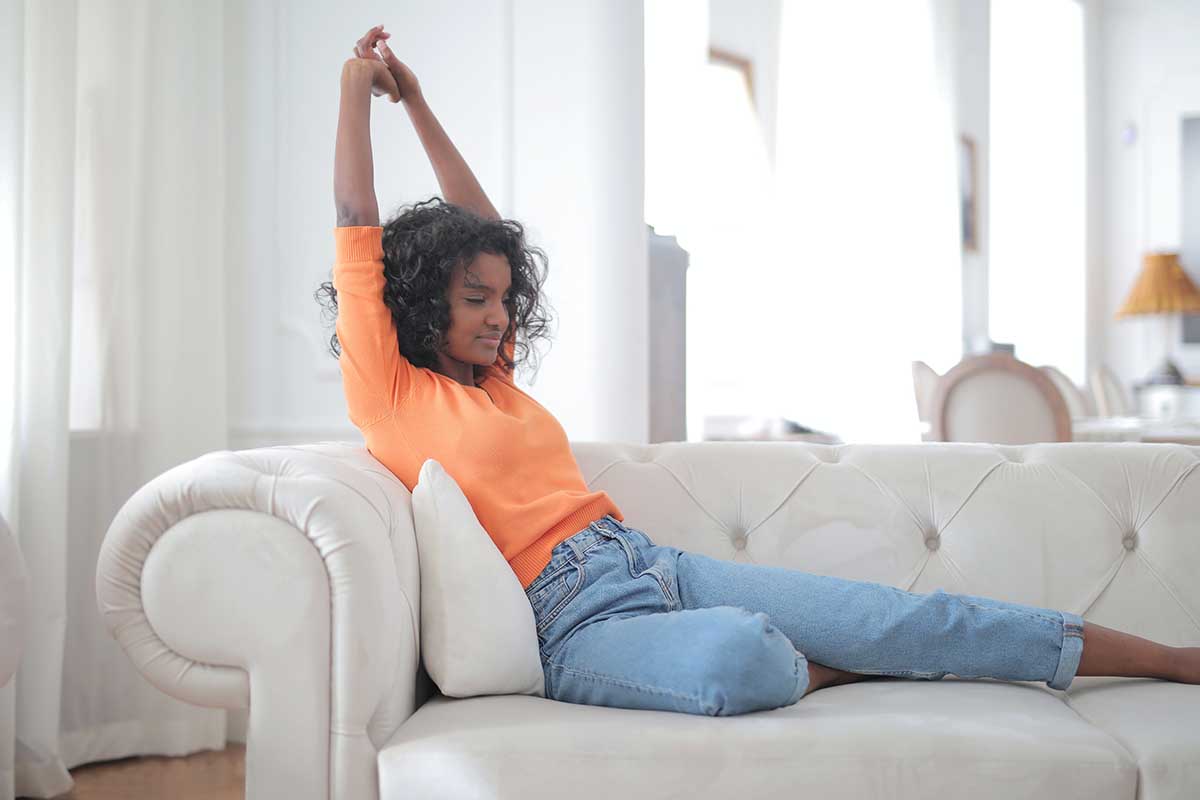 orange couch