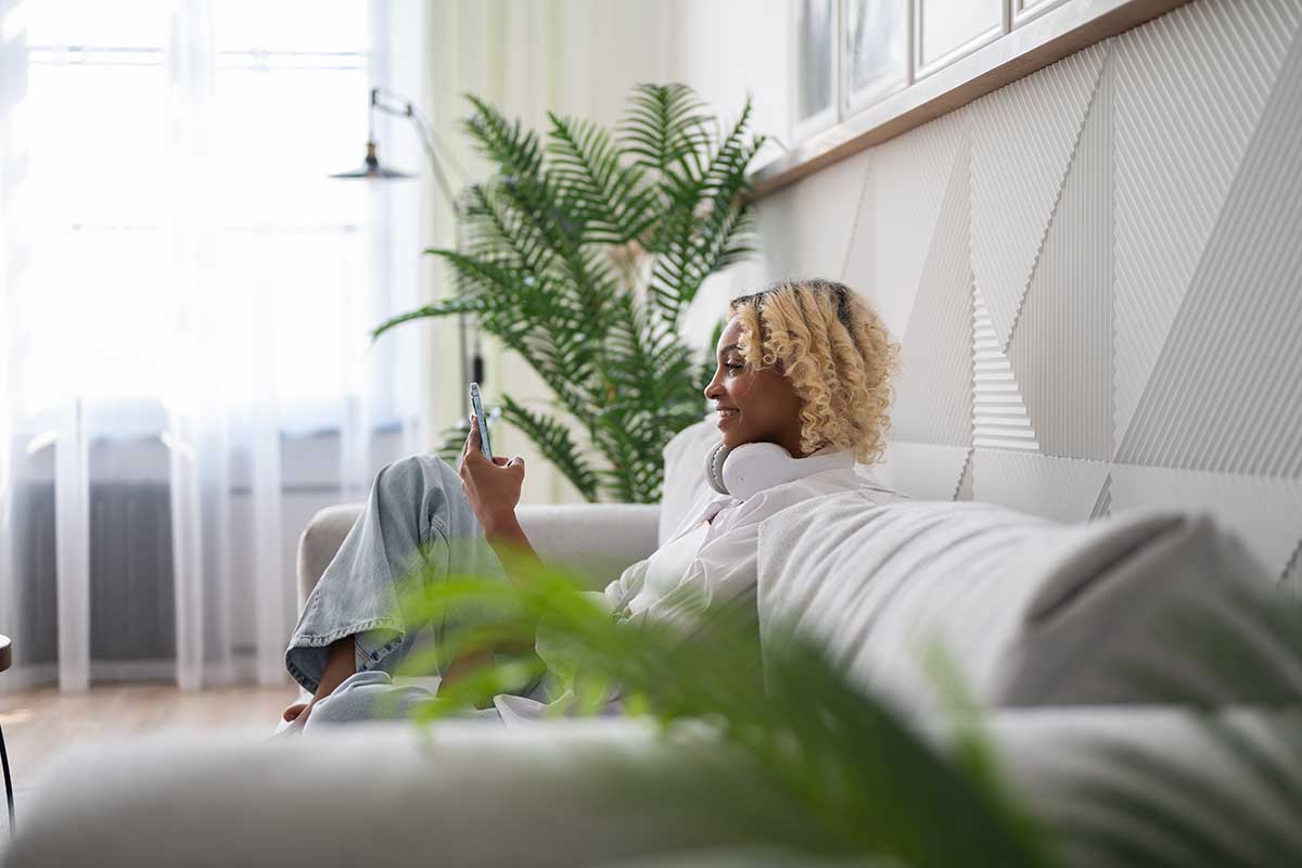 relaxing home environment