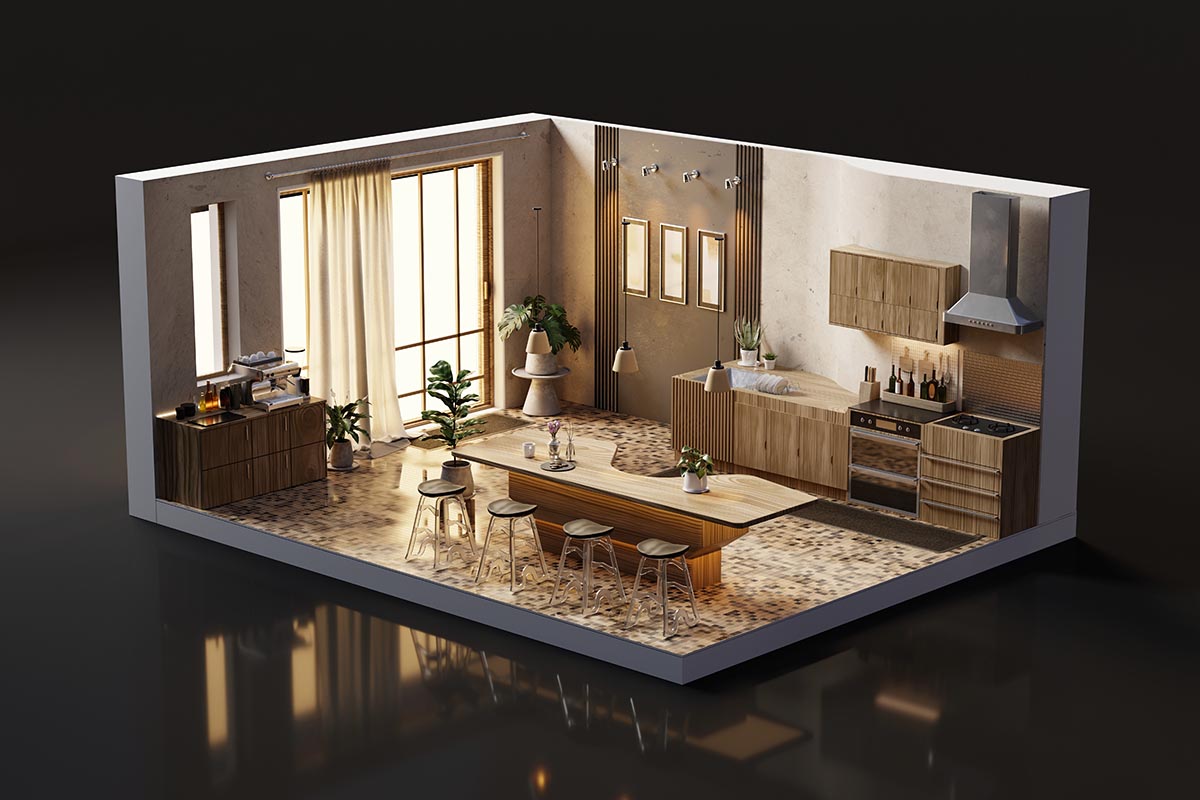 Using 3D Interior Rendering in Projects