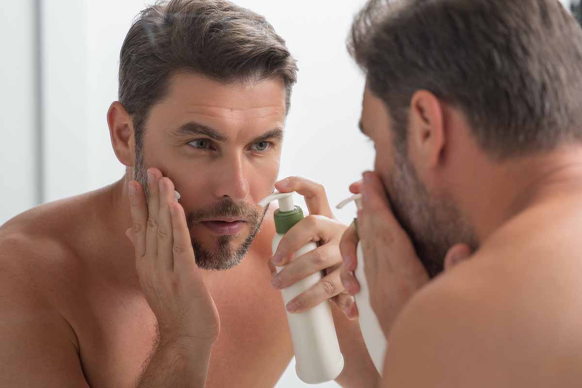 mens organic face wash